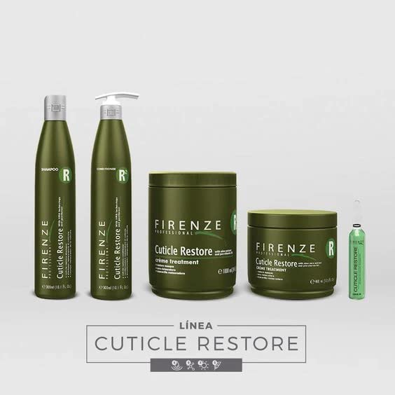 Firenze Professional Cuticle Restore Mask Treatment (salt sulfate &amp paraben free) 13.5 oz with Free Red Gift Bag