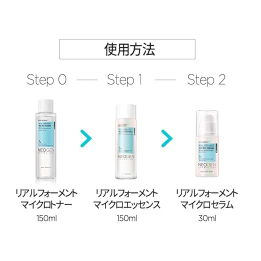 NEOGEN DERMALOGY Real Ferment Micro Collection - with Naturally Fermented ingredients (Rice) &amp Hyaluronic Acid for Hydrated Brightened and Healthy skin