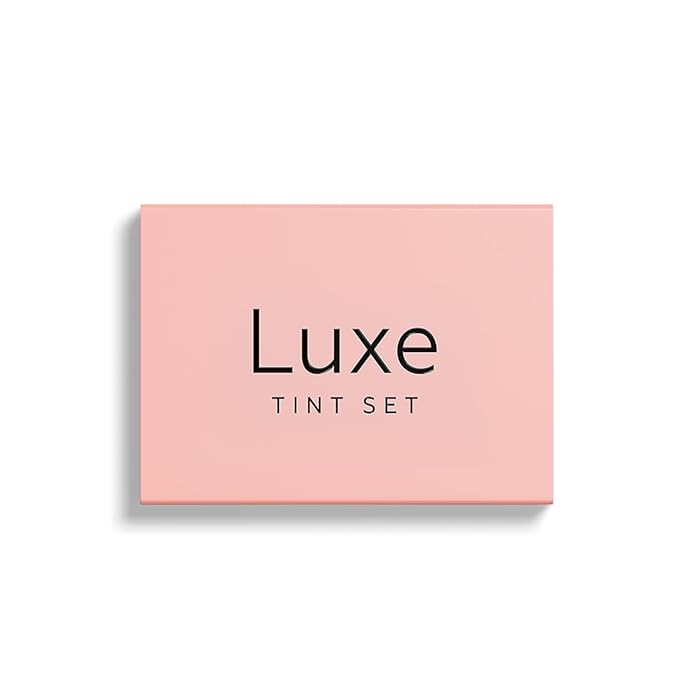 Luxe Cosmetics - Brown Color Set for Lashes and Brows - Long Lasting Temporary Color (Up to 4 Weeks) - Vegan &amp Cruelty-Free - For Salon &amp Home Use
