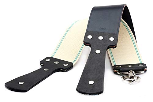 3 Razor Emporium English Bridle &amp Canvas Straight Razor Strop | Made in USA