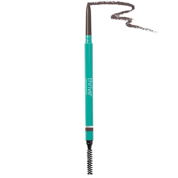 Thrive Causemetics Infinity Waterproof Eyebrow Pencil Retractable Brow Pencil with Hyaluronic Acid &amp Shea Butter Dual Ended Eyebrow Brush Spoolie Fine Tip Vegan &amp Cruelty Free Serena (Dee