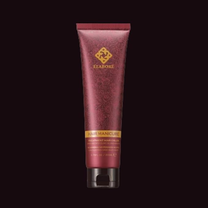 Elabore Hair Manicure Treatment Hair Color 6.76 fl oz / 200 ml With Olive Oil and Keratin No Ammonia No Peroxide No PPD (Espresso (Gray cover) 200ml)