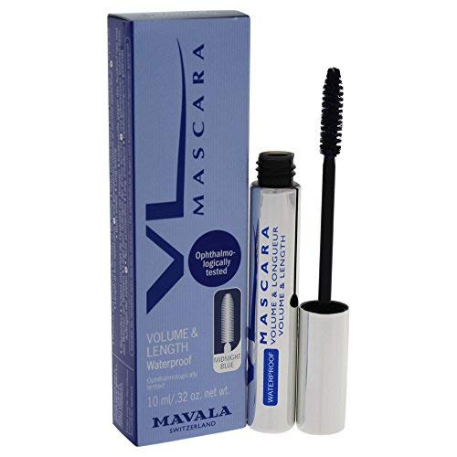 Mavala Mascara Volume &amp Length Waterproof Midnight Blue 0.32 Ounce