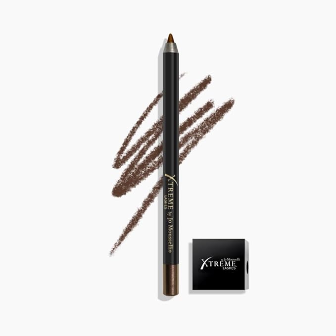 Xtreme Lashes GlideLiner Long Lasting Eye Pencil with Sharpener Xpresso 0.04 Oz Waterproof Makeup Gel Formula Blendable Smudge Fade &amp Sweat Proof