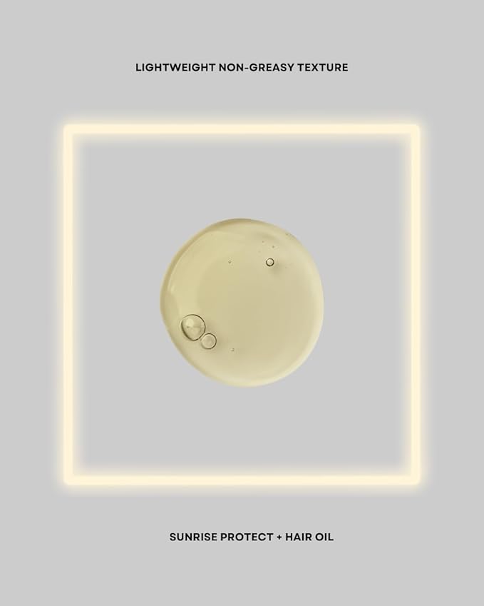 Hair Oil for Frizz Control &amp Shine Sunrise Protect + Hair Oil |Daily Lightweight Treatment with Jojoba Coconut &amp Argan Oil ? Multi-Use for All Hair Types (3.4 oz)