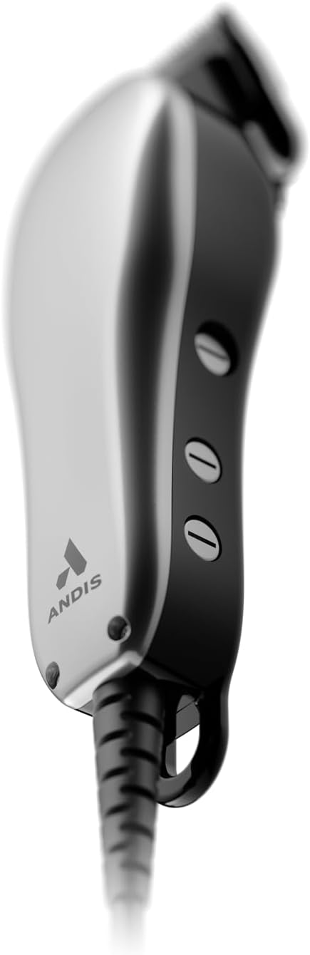 Andis 19150 Clipper All-in-one 13 pc Kit Adjustable Blade for Kids &amp Adults - Powerful Magnetic Motor with Corded Electric Effortless Hair Cutting for All Types ? Gray