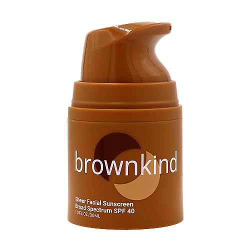 Sheer Facial Sunscreen SPF 40 ? No White Cast Lightweight SPF for Melanin-Rich Skin Broad Spectrum Protection Wears Well Under Makeup 30ml