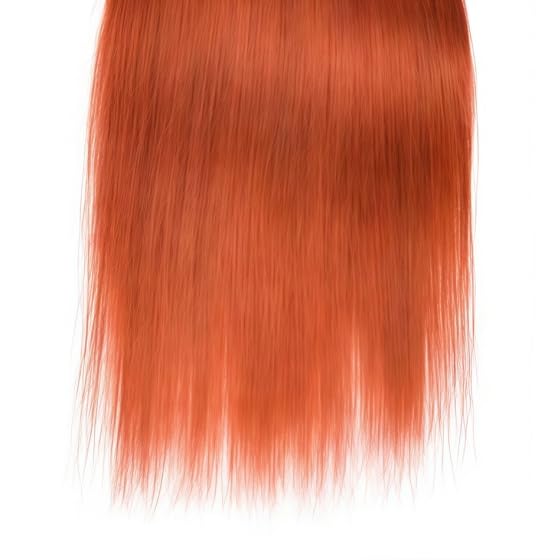 Orange Straight Human Hair Bundles 24 26 28 Inch Brazilian Remy Virgin 10A Straight 3 Bundles Human Hair Hair Extensions Bundles Orange