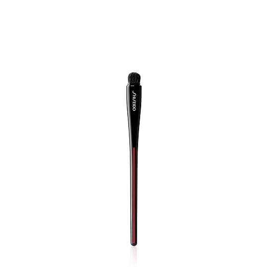 Shiseido HANEN FUDE Eye Shading Brush - Semi-Circular Eyeshadow Brush for Powder Cream &amp Gel Formulas - High-Performance Synthetic Bristles - Made in Japan