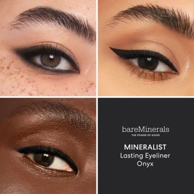 bareMinerals Mineralist Lasting Eyeliner Mineral-Based Waterproof Eyeliner Long-Lasting Color Smudge-Proof Transfer-Proof Retractable Vegan