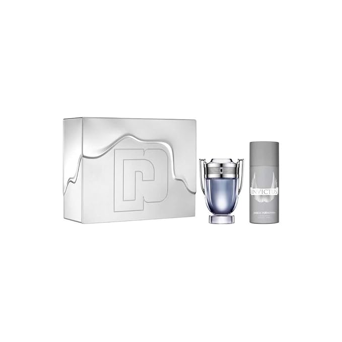 Paco Rabanne Invictus (M) 2Pc Set: Invictus 100Ml Edt Spray +150Ml Deo (Tin Box)