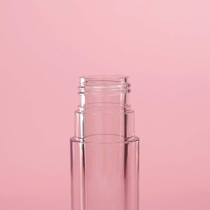 COSIDEA 30pcs Pruple Empty 6ml 0.2oz Lip Gloss Tubes with Big Doe Foot WandRound Lipgloss ContainersConcealer Tube Cosmetic Packing Container Bulk Wholesale