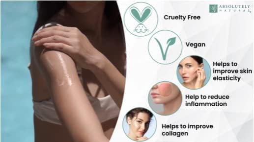Absolutely Natural After Sun Lotion &amp Moisturizer with Aloe Vera Rose Hip Oils &amp Vitamin E | Helps Prevent Anti-Aging &amp Sunburn Relief - 8 Fl Oz