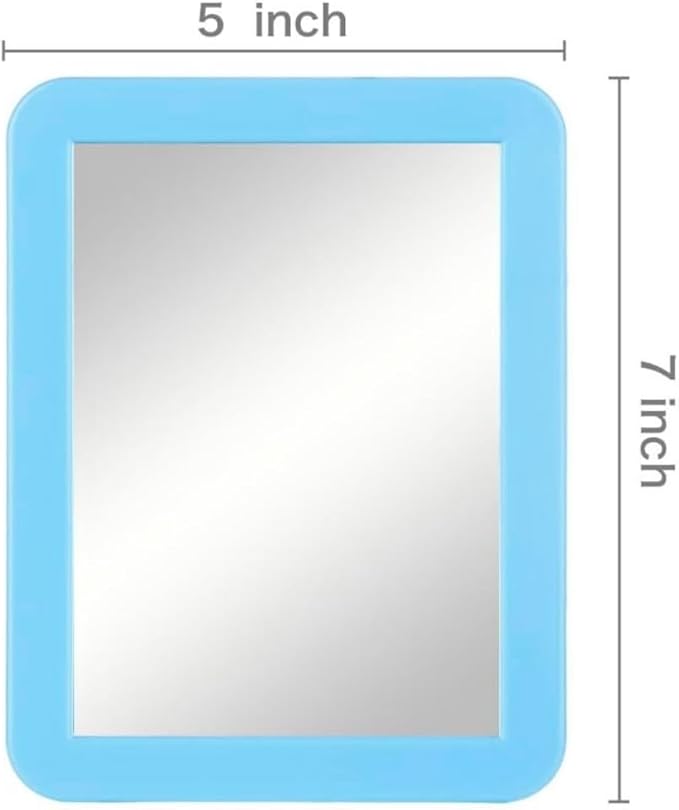 10 Pack Blue Magnetic Locker Mirror5 x 7 Iocker Mirror Magnetic - Small Mirrors for School Locker Bathroom Workshop Toolbox Office CabinetEasy Install
