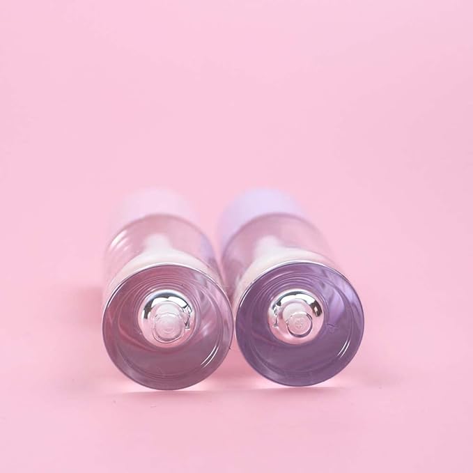 COSIDEA 30pcs Nude Empty 6ml 0.2oz Lip Gloss Tubes with Big Doe Foot WandRound Lipgloss ContainersConcealer Tube Cosmetic Packing Container Bulk Wholesale