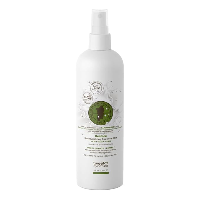 Tweak'd by Nature PhytoMilk Restore Bio-Revitalizing Treatment Mist - 12 fl. oz. (12 fl oz. Sardinia Magic)