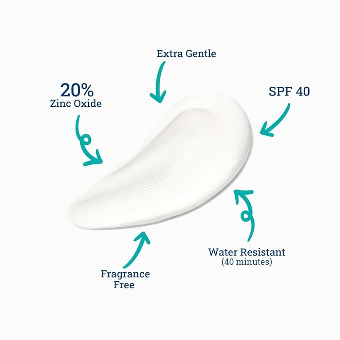 CoTZ Kids Mineral Sunscreen |SPF 40 | Lightweight Sunscreen | No White Cast