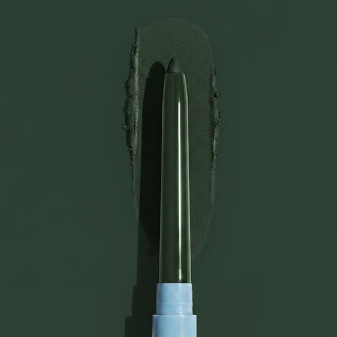 PRIME PROMETICS PrimeEyes Glide Eyeliner for Mature Women ? Waterproof Long-Stay and Mess-Proof ? Gel Creme Texture Discreet Sharpener and Effective Smudger (Emerald)