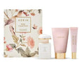 Aerin Rose Collection - Rose De Grasse Joyful Bloom Set - EAU De Parfum 1 fl oz / 30 ml  Hand and body cream and Lip conditioner.