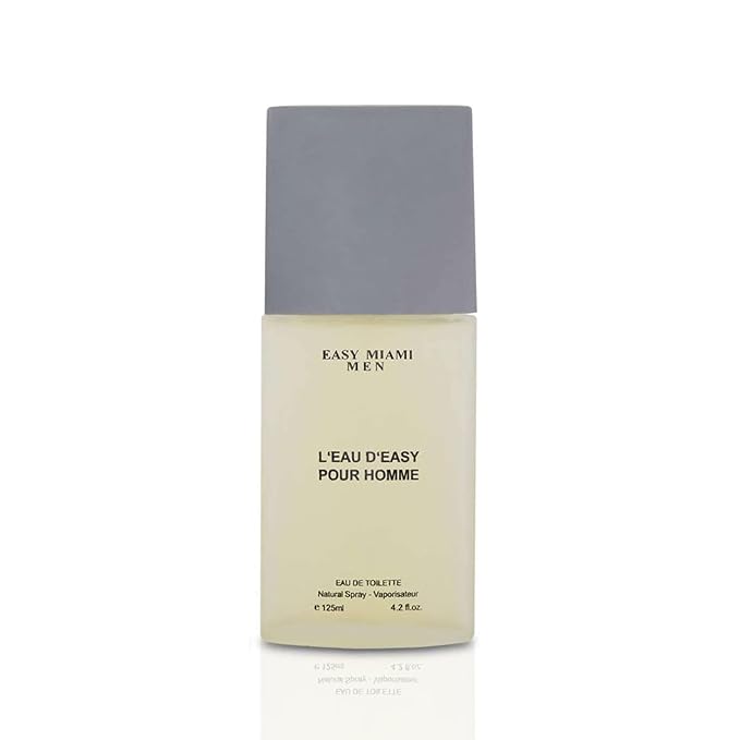 META-BOSEM Easy Miami+123 Degrees Men's Cologne Collection Eau de Toilette Natural Spray - Fresh Woody Scents - Holiday Gift Set (Pack of 2) Each 3.4 Fl Oz Total 6.8 Fl Oz