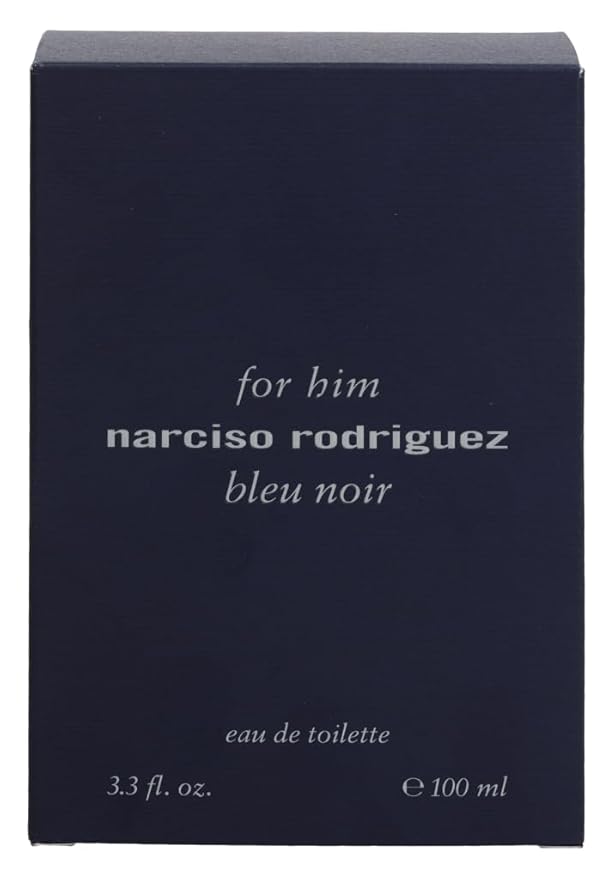 Narciso Rodriguez Him Bleu Noir Eau de Toilette Spray for Men 3.3 Ounce