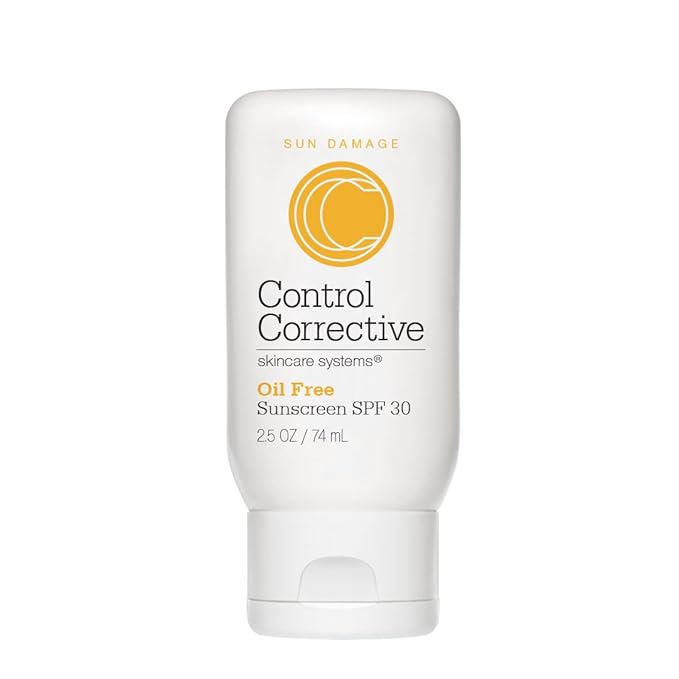 CONTROL CORRECTIVE Oil Free Sunscreen SPF 30 For Face &amp Neck All Skin Types? Broad Spectrum UVA/UVB Protection + Lightweight Moisturizing Formula ? 2.5 oz Non-Comedogenic