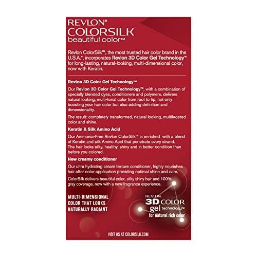 Revlon ColorSilk Hair Color 42 Medium Auburn 1 ea (Pack of 6)