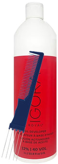 Royal 12% 40 Volume Developer 33.8 oz and Dual Purpose Comb (Bundle 2 items)