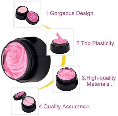 12 Color Sculpture Gel 3D Carving Gels for Nail Art Decoration Kit Creative DIY Nail Art Painting Carved Soak Off Polish Flowers Design Modeling Tool