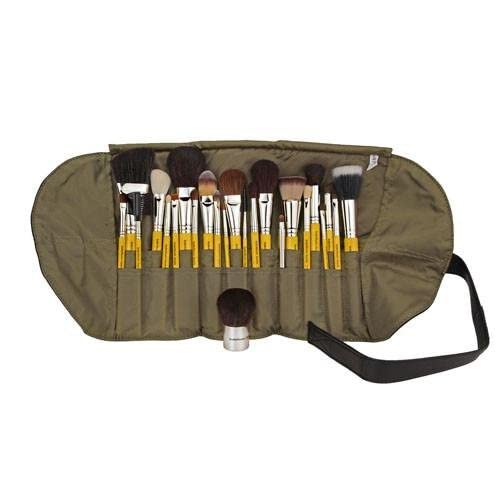 Bdellium Tools Professional Makeup Brush Studio Series - Luxury 24pc. Brush Set with Roll-Up Pouch