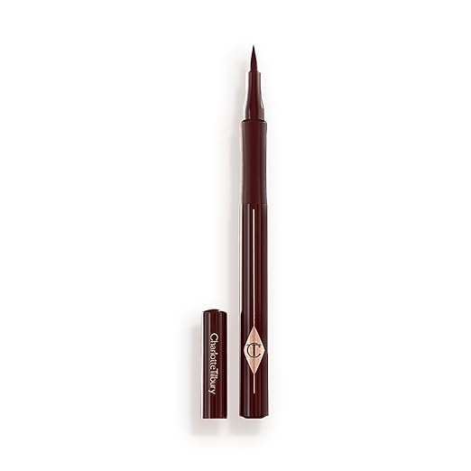 Charlotte Tilbury The Feline Flick Waterproof Liquid Eyeliner - Black Eyeliner Pen with a Quick-Drying Matte Formula - Enriched with Intense Highly-Pigmented Color Pay-Off