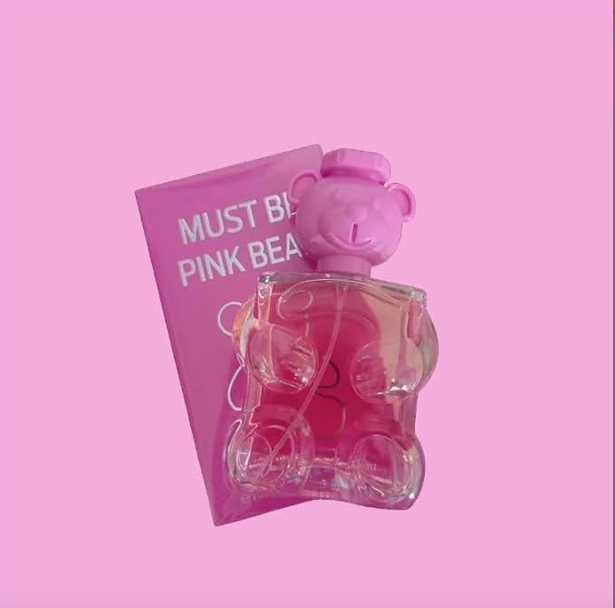Must be Pink Bear and Sarah Candy Perfume Set for Women 3.4 fl oz Each 2 Pack Bubblegum Vanilla Floral Fragrance