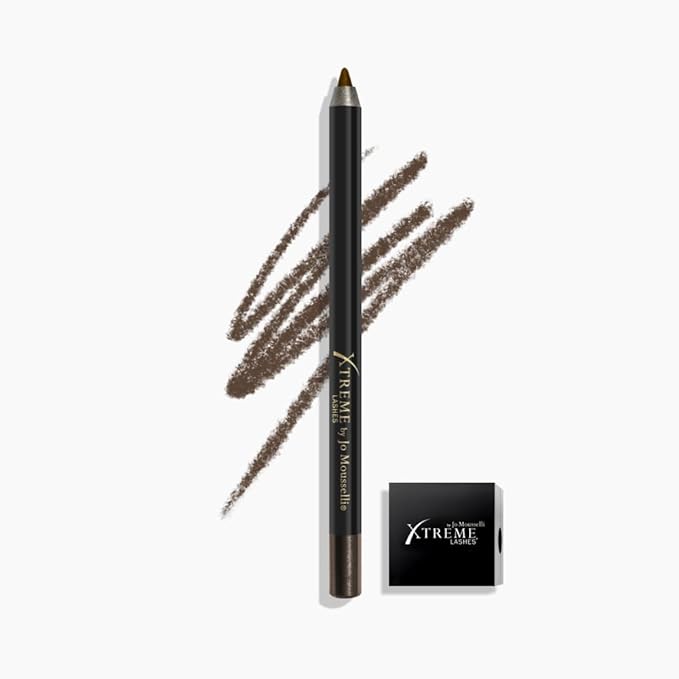 Xtreme Lashes GlideLiner Long Lasting Eye Pencil with Sharpener Truffle 0.04 Oz Waterproof Makeup Gel Formula Blendable Smudge Fade &amp Sweat Proof