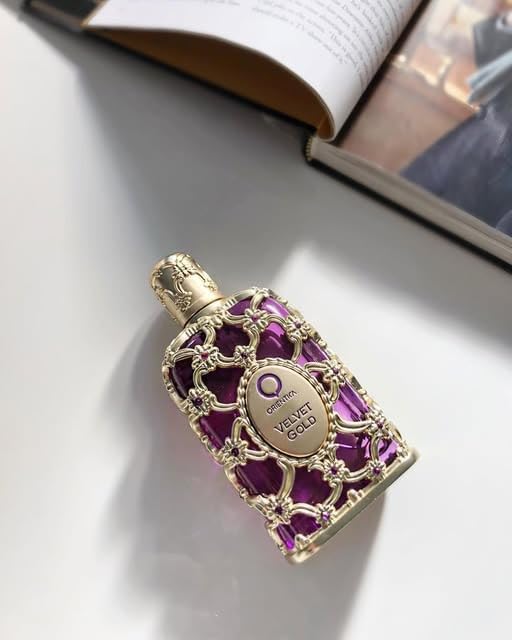 Orientica Luxury Collection Velvet Gold Eau De Parfum ? Vanilla Bergamot Gourmand Caramel Violet Patchouli Rose Musk Animalic Amber - Arabic Perfume for Men &amp Women ? 2.7oz/80ml