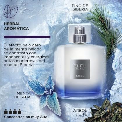 L'Bel Bleu Duo Set: Bleu Intense and Bleu Glacial Parfum/Perfume 100 ml / 3.3 fl.oz. each