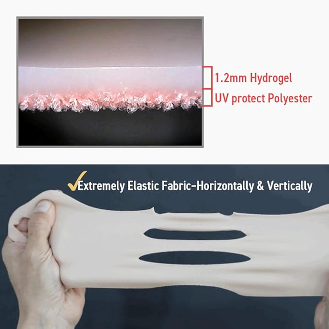 V-Protect Golf Patch ? UV Protection Hydration &amp Lifting Face Mask for Outdoor Sports | Korean Skincare Patch for Golf Hiking Tennis (Pink G128649)