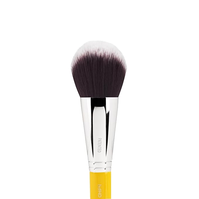 Bdellium Tools Professional Makeup Brush - Studio Series 968 BDHD Phase II Small Foundation/Contour - With Soft Synthetic Fibers For Versatile Application &amp Blending (Yellow 1pc)