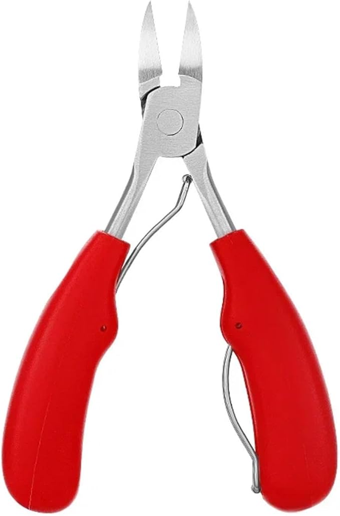 Nail Clipper for Ingrown Toenail Podiatry Correction Nippers Cuticle Cutters Cut Pedicure Manicure Hand Foot Dead Skin Care Tool(Red)
