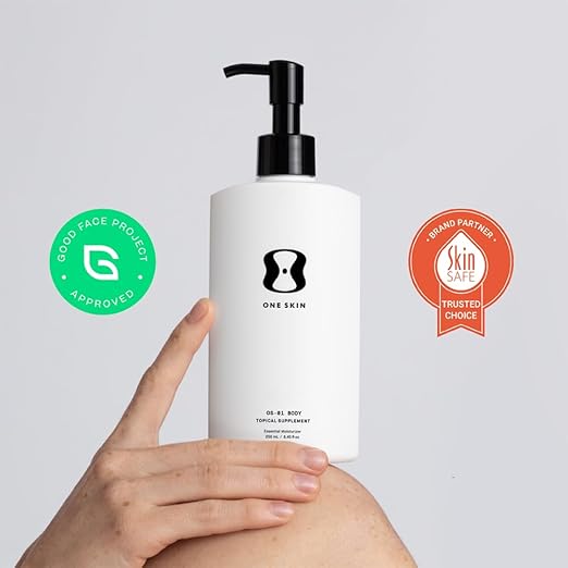 OneSkin BODY &amp FACE &amp EYE OS-01 Peptide Topical Supplement | Skin Longevity Age Reversal Body Moisturizer Face Moisturizer and Eye Cream