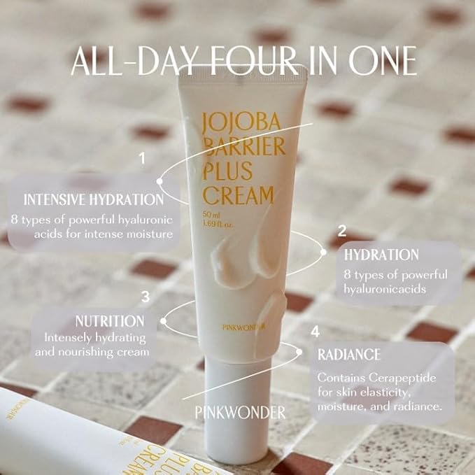 PINKWONDER Beginner Edition Skincare Set | USDA Organic Jojoba Oil | Hydrating &amp Soothing Routine | Travel Essentials for Women | Korean Skincare Gift