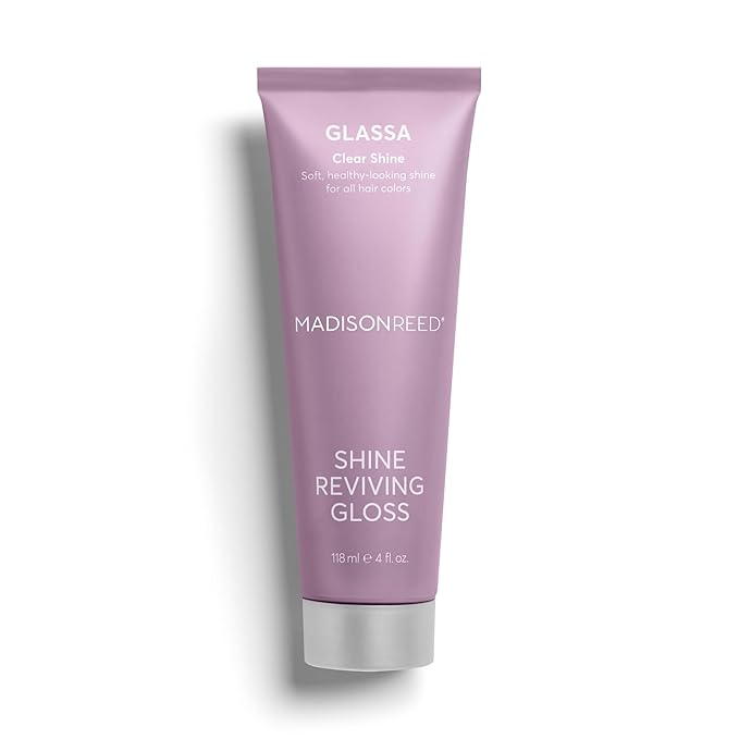 Madison Reed Color Reviving Gloss Glassa - Clear Semi-Permanent Hair Gloss Enhances Hair Color &amp Corrects Tone Adds Brilliant Shine Keratin &amp Argan Oil 4 Fl Oz (118 mL)