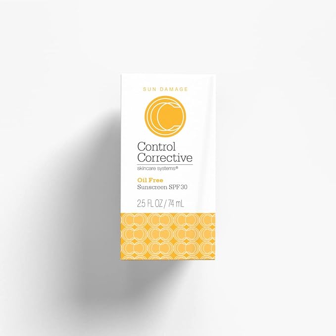 CONTROL CORRECTIVE Oil Free Sunscreen SPF 30 For Face &amp Neck All Skin Types? Broad Spectrum UVA/UVB Protection + Lightweight Moisturizing Formula ? 2.5 oz Non-Comedogenic