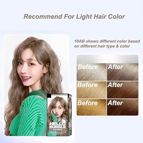 Hello Bubble Hair Color Color Dyeing Kit (10AB)