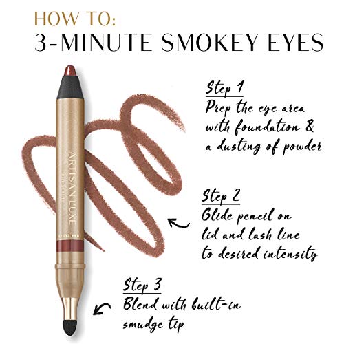 Artisan L'uxe Beauty Velvet Jumbo Eyeliner Pencil Smokey Eyes in 3 Minutes Water Proof Smudge Proof Long Lasting Age Defying Essential Oils (Shade: Shimmering Bronze)