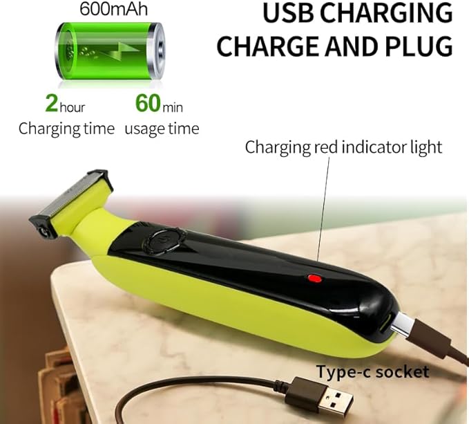 2025Beard &amp Body Hair Trimmer for Men [All-in-One] USB-C Fast Charging Adjustable CombGroin &amp Ball Hair Painless Electric Shaver Travel Razors Dry Cordless Foil ShaversLow Noise
