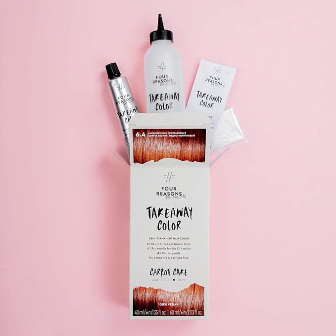 Four Reasons Original Takeaway Color - Frozen Sand ? 8.23 Cool Sand - Demi-Permanent Hair Color - Ammonia-Free and Fragrance-Free Hair Dye - 100% Vegan &amp Cruelty Free
