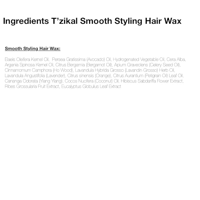 T?™zikal Smooth Styling Hair Wax with Ojon Oil - Hair Masks for Dry Damaged Hair and Growth. Edge Control Booster. Hair Grease Braid Gel and Anti Frizz Hair Products.