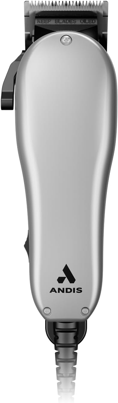 Andis 19150 Clipper All-in-one 13 pc Kit Adjustable Blade for Kids &amp Adults - Powerful Magnetic Motor with Corded Electric Effortless Hair Cutting for All Types ? Gray