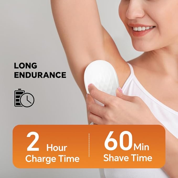 Electric Lady Razors Woman ShaverRechargeable Trimmer with Detachable Head Lady Waterproof Razors for Leg Face Lips Body Female Cordless Bikini Trimmer