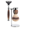 M?HLE Rosegold Silvertip Fibre Safety Razor (Closed Comb) Shaving Set